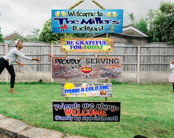 Welcome To Our Pool Personalized Metal Sign Gift For Couples, Husb Pawfect  House ™