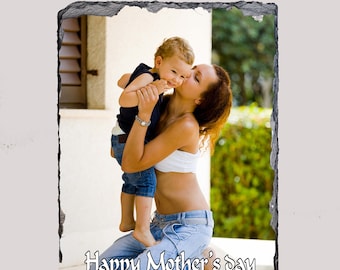Photo slate gift, photo rock slate gift, Customized Photo slate, Mother's day, Father's day, Wedding gift, Birthdays, Picture Rock slate.