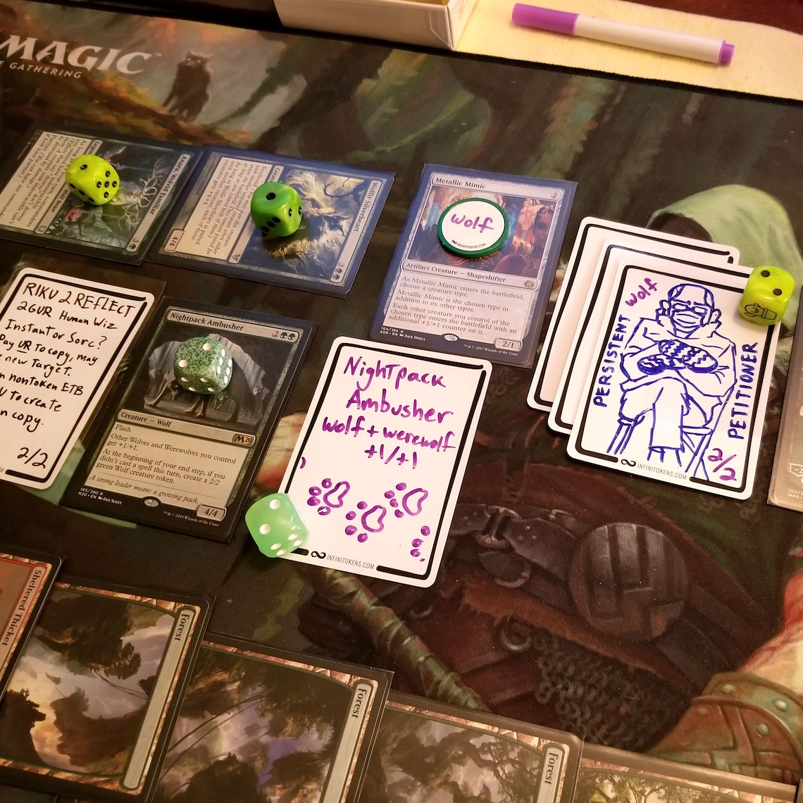 Dry Erase Cards/tokens 10pack doublesided Erasable Etsy