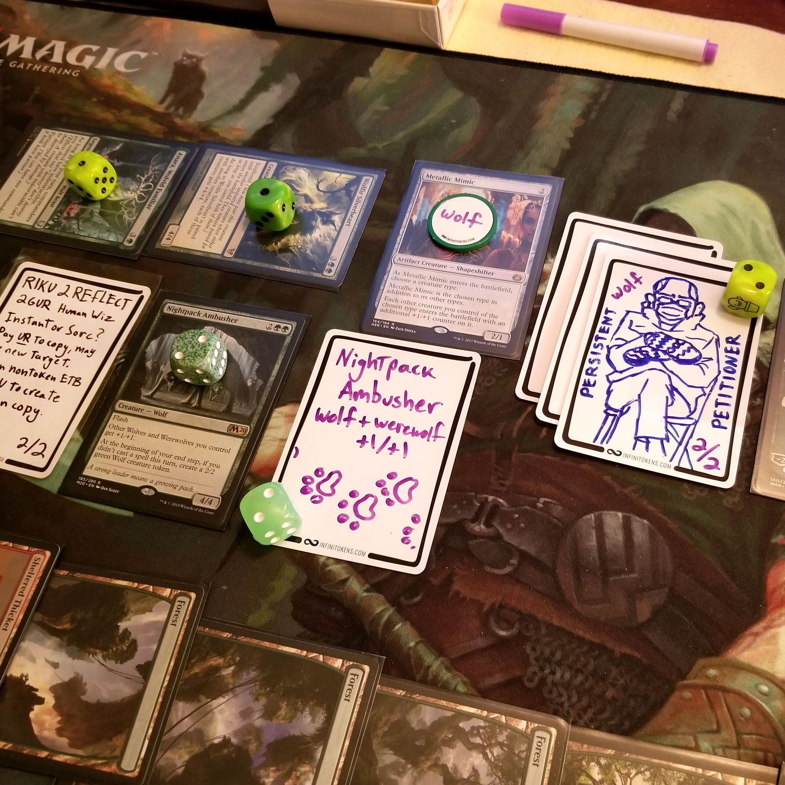 Dry Erase Cards/tokens 10pack doublesided, Erasable, Reusable Tokens