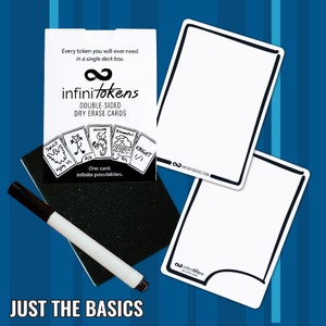 InfiniTokens Gift Bundles for MTG, D&D and other Tabletop Games JUST THE BASICS