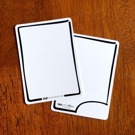 dry erase cards mtg Amazon.com: Citadel Black Dry Erase MTG Tokens Set of 50 Cards  with 2pcs  Erasers, Reversible Reusable Double-Sided Universal Tokens Proxy Card, MTG  TCG : Toys & Games