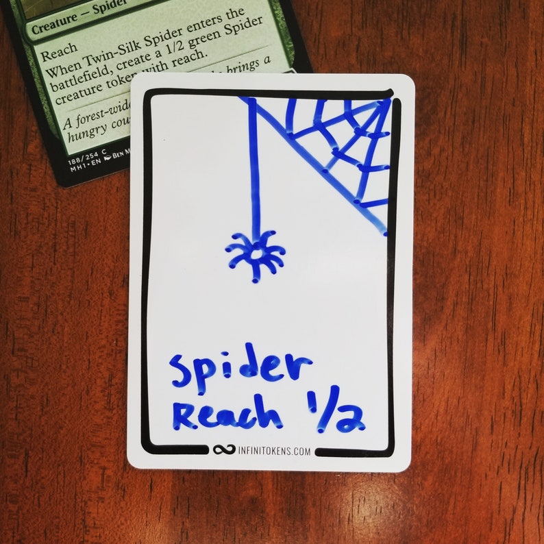 Dry Erase Cards/tokens 10pack doublesided Erasable Etsy