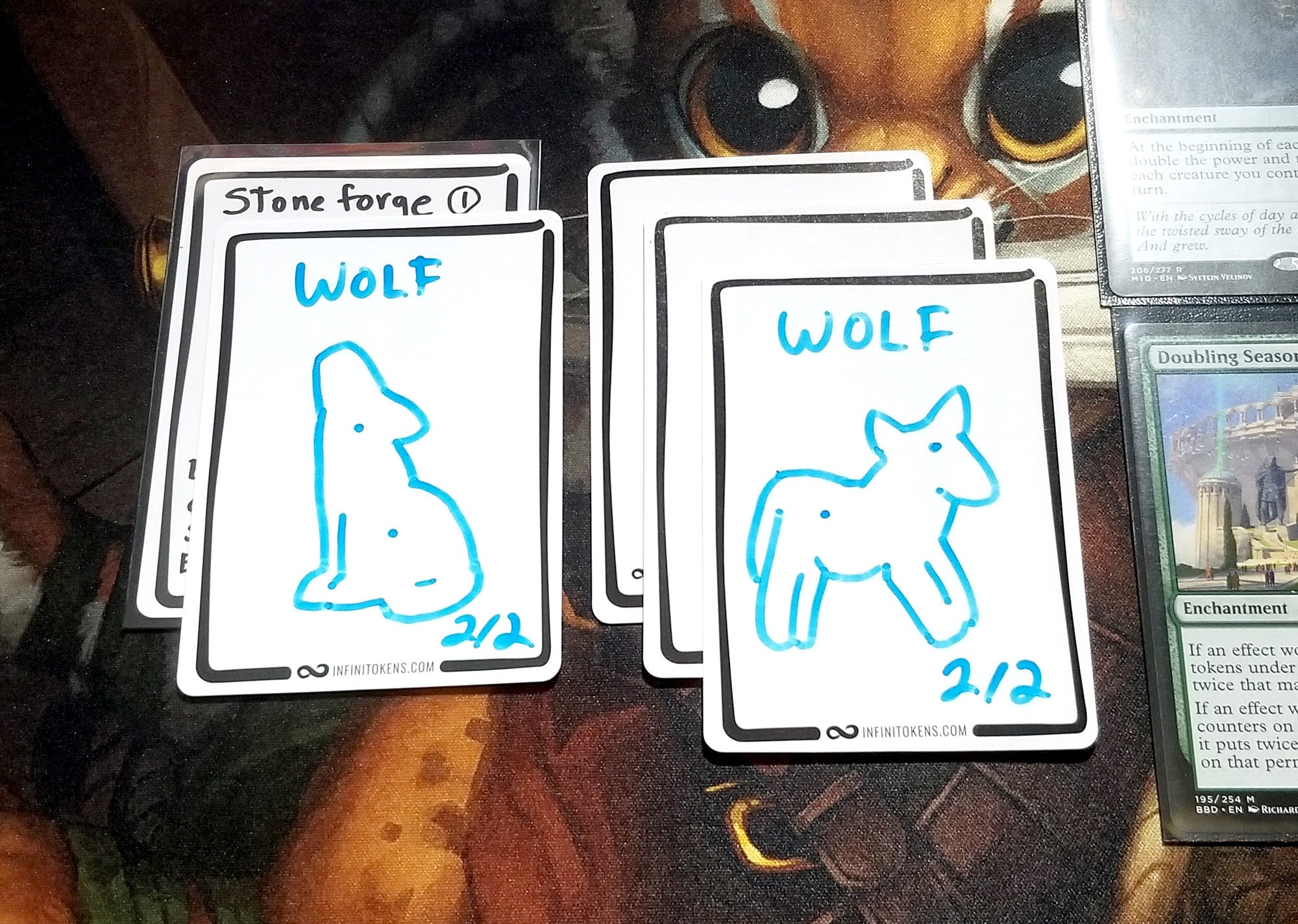 dry erase cards mtg Dry Erase Tokens for Magic the Gathering MTG Reusable Tokens Commander –  Moonveil Games main image 0