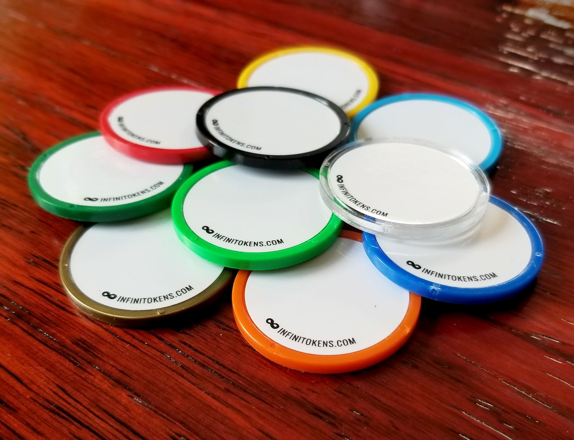 Dry Erase Counters/Tokens/Ability counters - Erasable, Reusable discs for games like Magic the Gathering and RPGs.