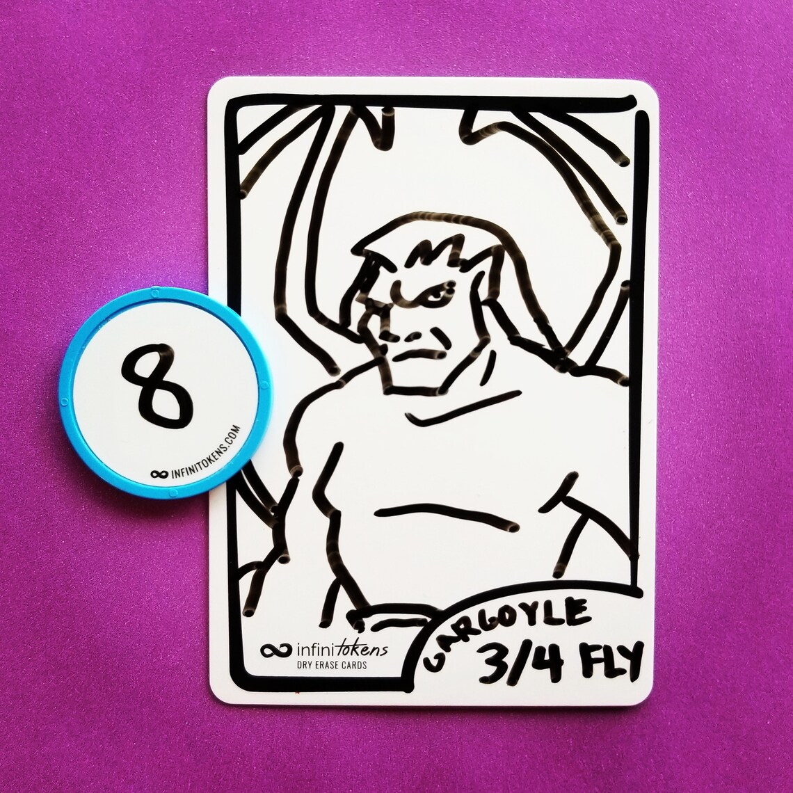 Dry Erase Cards/Tokens 25Pack DoubleSided Erasable Etsy