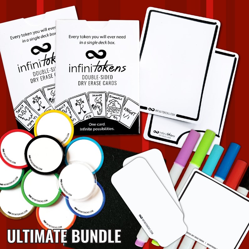 InfiniTokens Gift Bundles for MTG, D&D and other Tabletop Games ULTIMATE BUNDLE