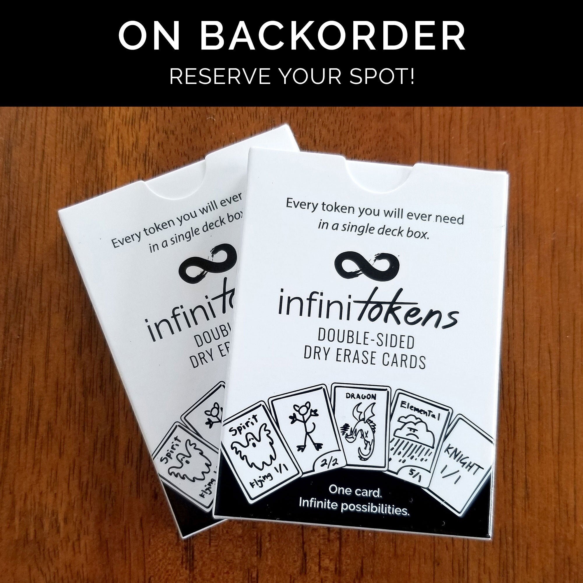 BACKORDER Dry Erase Cards/Tokens 50 Pack DoubleSided Etsy