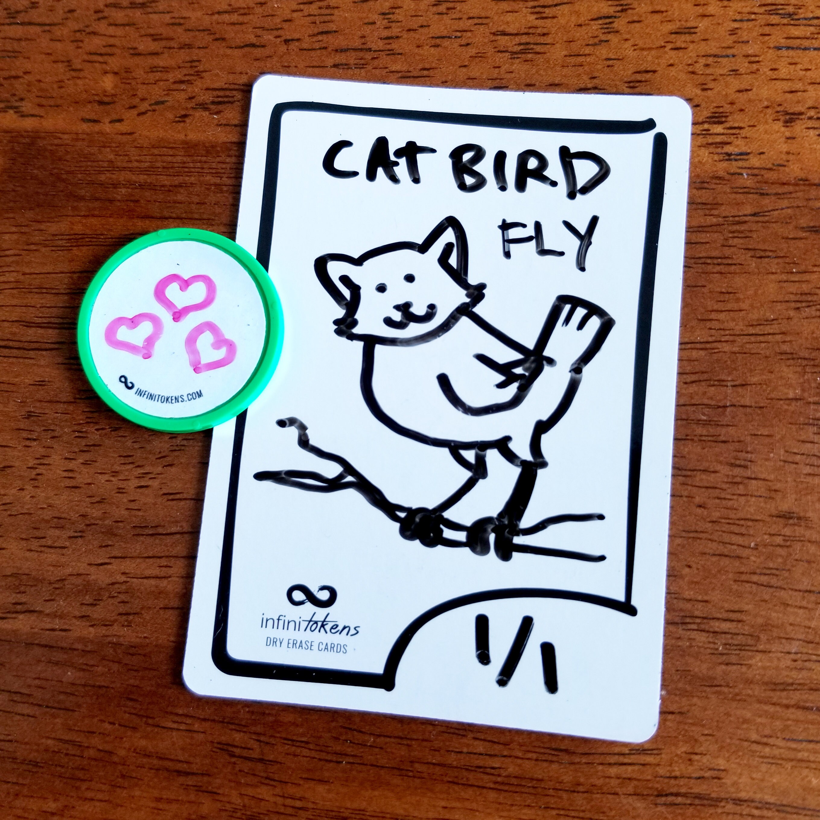 Dry Erase Cards/Tokens 25Pack DoubleSided Erasable Etsy