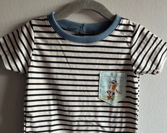 Handmade children's tee 18-24m