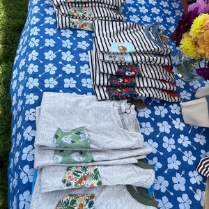 Handmade striped children&#39;s tee