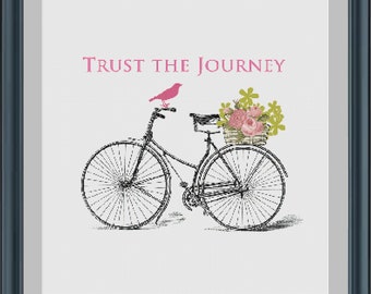 Trust the Journey Cross Stitch Pattern