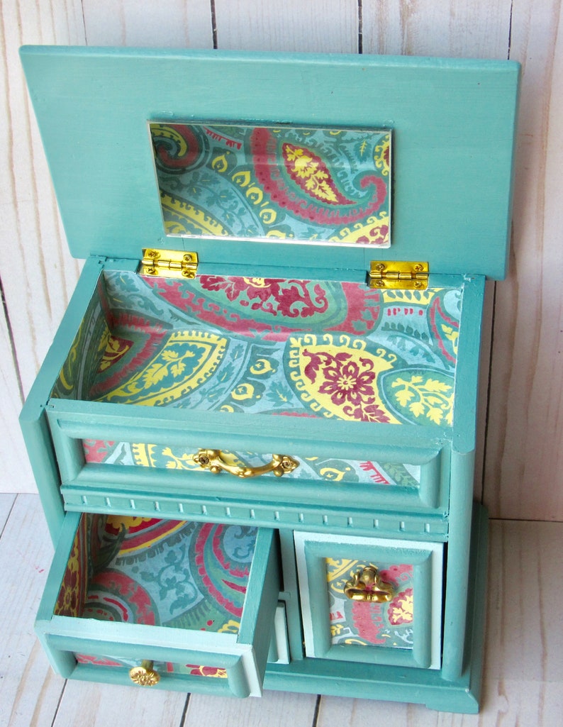 Jewelry box Vintage jewelry box Graduation gift Upcycled Etsy