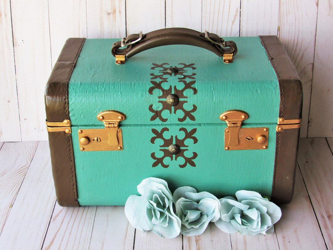 Upcycled Vintage Train Case Vintage Train Case Vintage Etsy