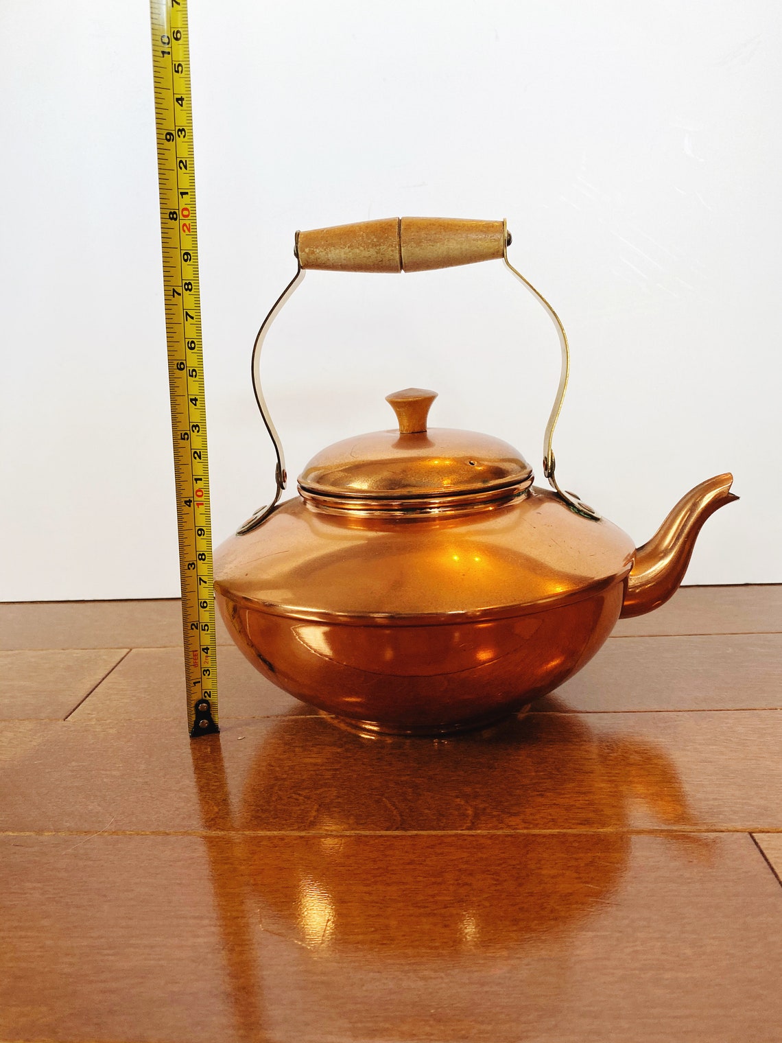 Vintage Copper Brass Kettle Antique Gooseneck Kettle Etsy