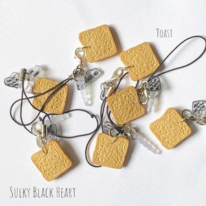 Toast Charm: Miniature Kawaii Food Phone or Planner Charm Mini Bread Keychain