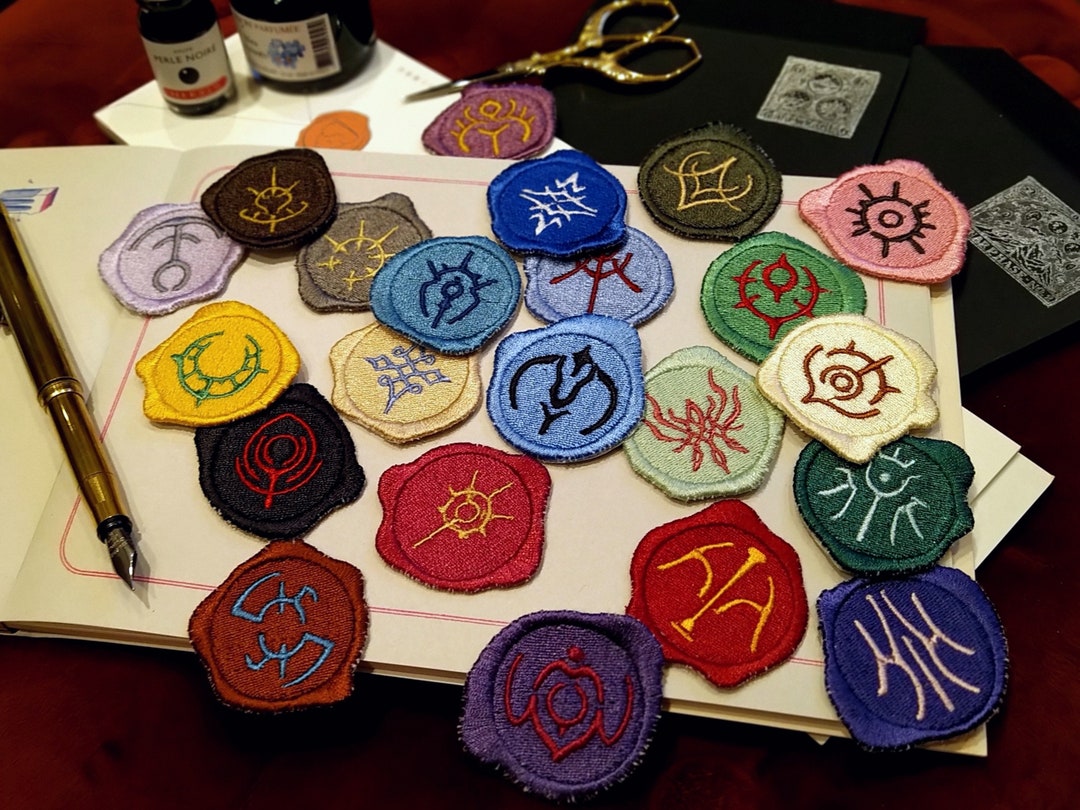 FE3H Crest Wax Seal Embroidered Mini Patch Etsy