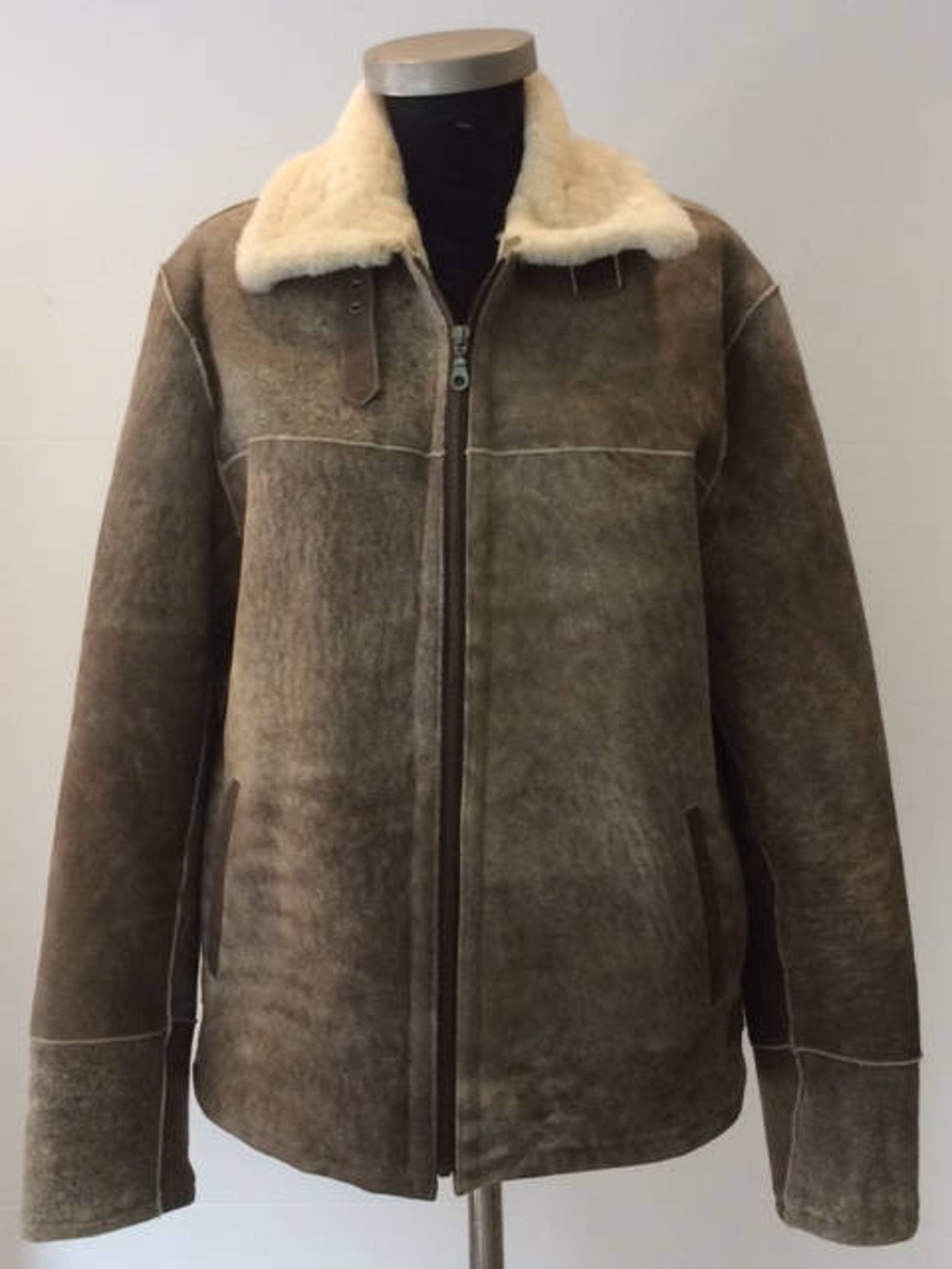 Custom Made Shearling Jacket for Men Warm Wool Sustainably Sourced ...