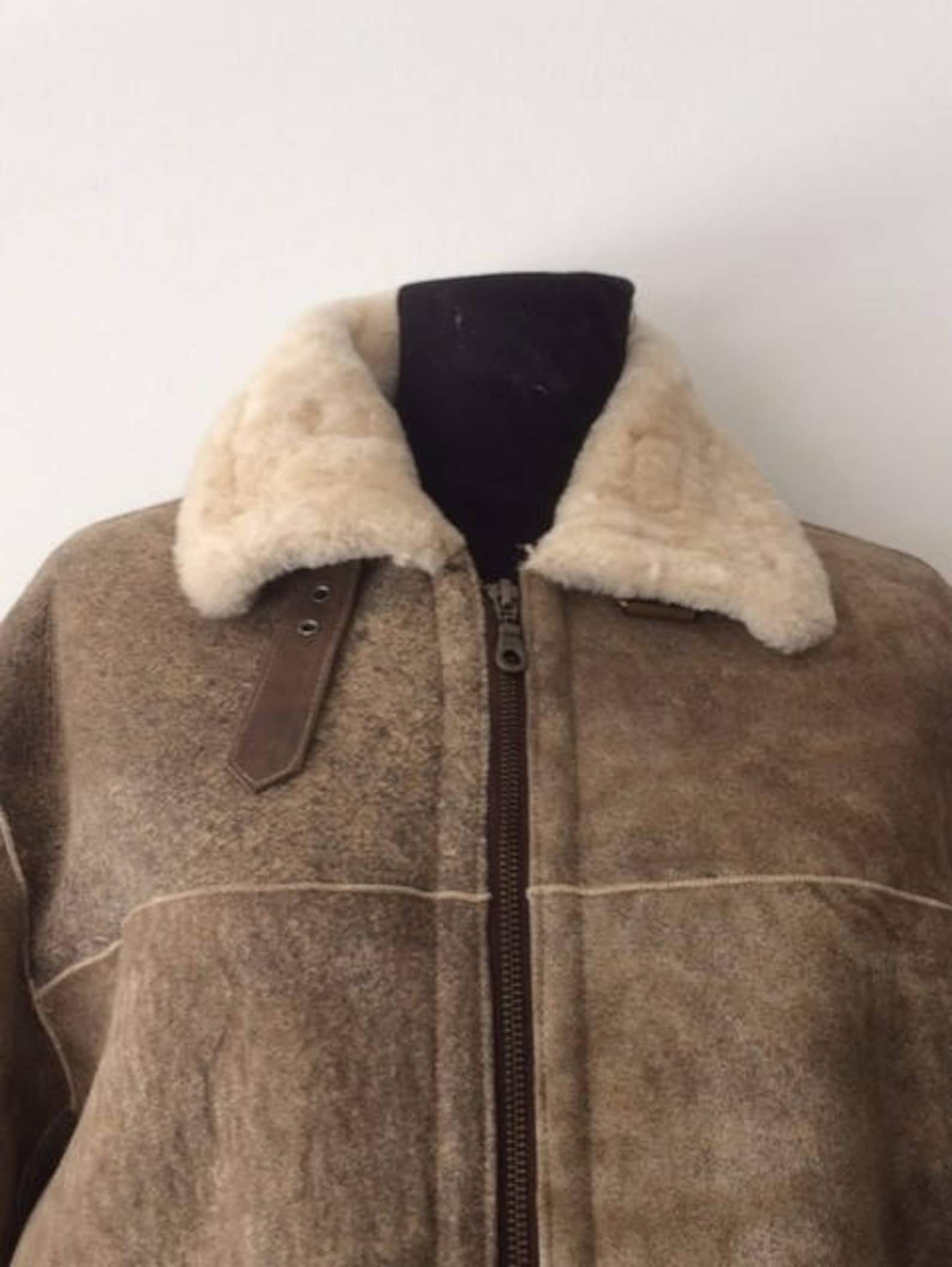 Custom Made Shearling Jacket for Men Warm Wool Sustainably - Etsy