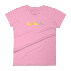 Ente Ente grau Ente - lustige MN - graue Ente oder Gans Minnesota Damen Kurzarm T-Shirt