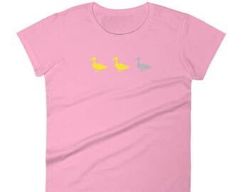 Duck Duck Grey Duck - Funny MN - Gray Duck or Goose Minnesota Women's Short Sleeve T-Shirt