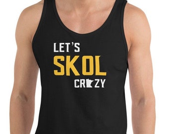 Let's Skol Crazy Minnesota Vikings Fan Tank Top | Minneapolis Purple Reign Miracle Workout Shirt