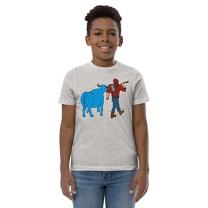 Paul Bunyan/Babe the Blue Ox Native Minnesota Youth Short Sleeve T-Shirt image 4