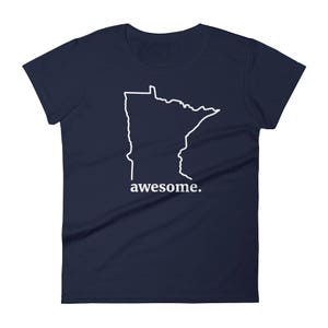 Minnesota Awesome Funny MN Home Novelty Gift Tees Women's Short Sleeve T-Shirt image 5