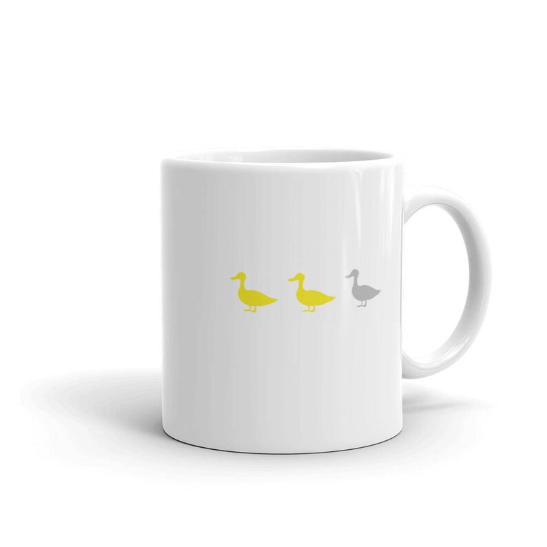 Duck Duck Grey Duck Funny MN Gray Duck or Goose Minnesota Tea/Coffee Mug image 1