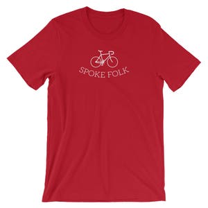 Spoke Folk Bicycle Riders Road Bike, Mountain, Cyclist Short-Sleeve Men's/Unisex T-Shirt image 8