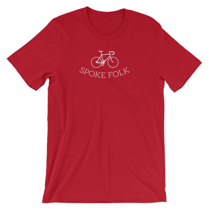 Spoke Folk Bicycle Riders Road Bike, Mountain, Cyclist Short-Sleeve Men's/Unisex T-Shirt image 8