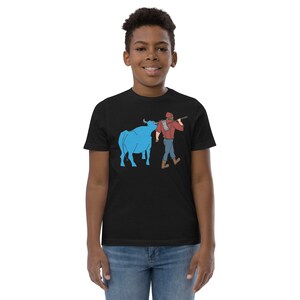 Paul Bunyan/Babe the Blue Ox Native Minnesota Youth Short Sleeve T-Shirt image 2