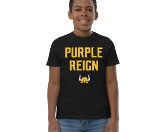 Purple Reign Minnesota Vikings Football Fan Minneapolis Miracle Skol Kids/Youth Short Sleeve T-Shirt