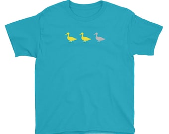 Duck Duck Grey Duck - Funny MN - Gray Duck or Goose Minnesota Youth/Kids Short Sleeve T-Shirt