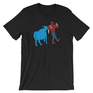 Paul Bunyan/Babe the Blue Ox Native Minnesota Men's/Unisex Short-Sleeve Unisex T-Shirt image 5