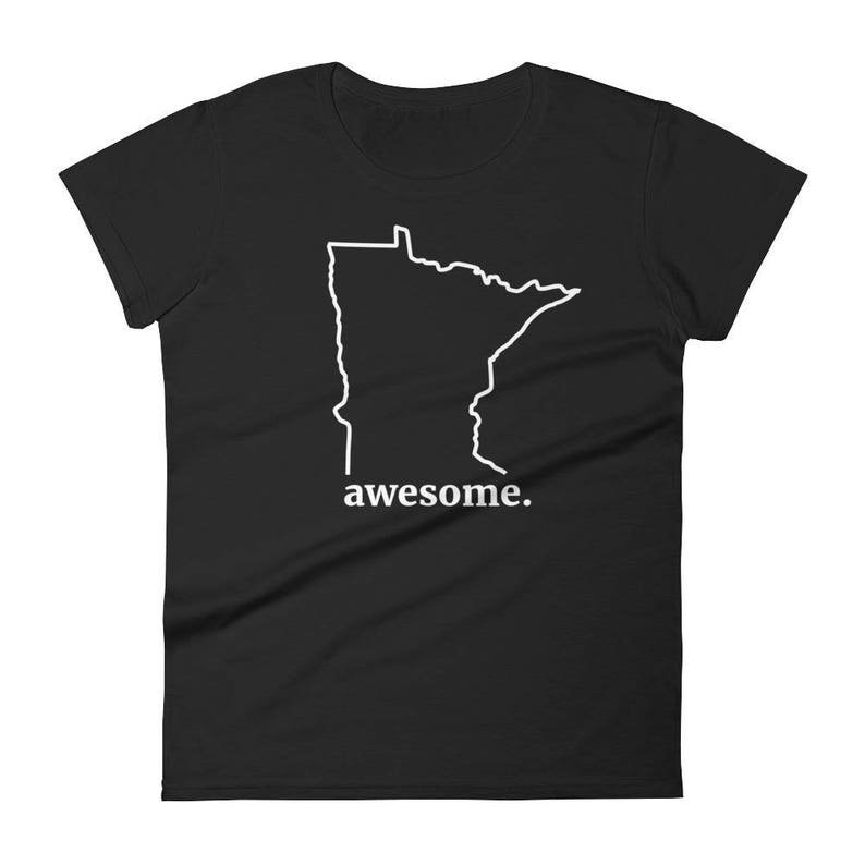 Minnesota Awesome Funny MN Home Novelty Gift Tees Women's Short Sleeve T-Shirt image 2