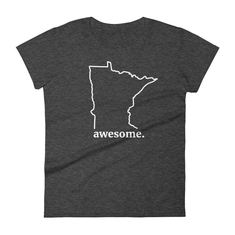 Minnesota Awesome Funny MN Home Novelty Gift Tees Women's Short Sleeve T-Shirt image 4