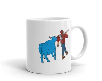 Paul Bunyan/Babe the Blue Ox Native Minnesota Coffee Mug