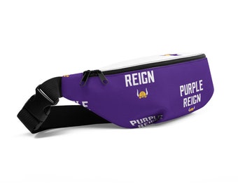 Purple Reign Minnesota Vikings Fan Fanny Pack | Let's Skol Crazy MN Football Gift Bag