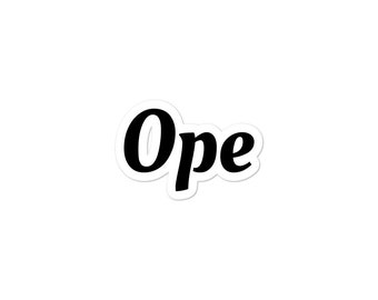 Ope Minnesota Nice Vinyl Sticker | Laptop, Bumper