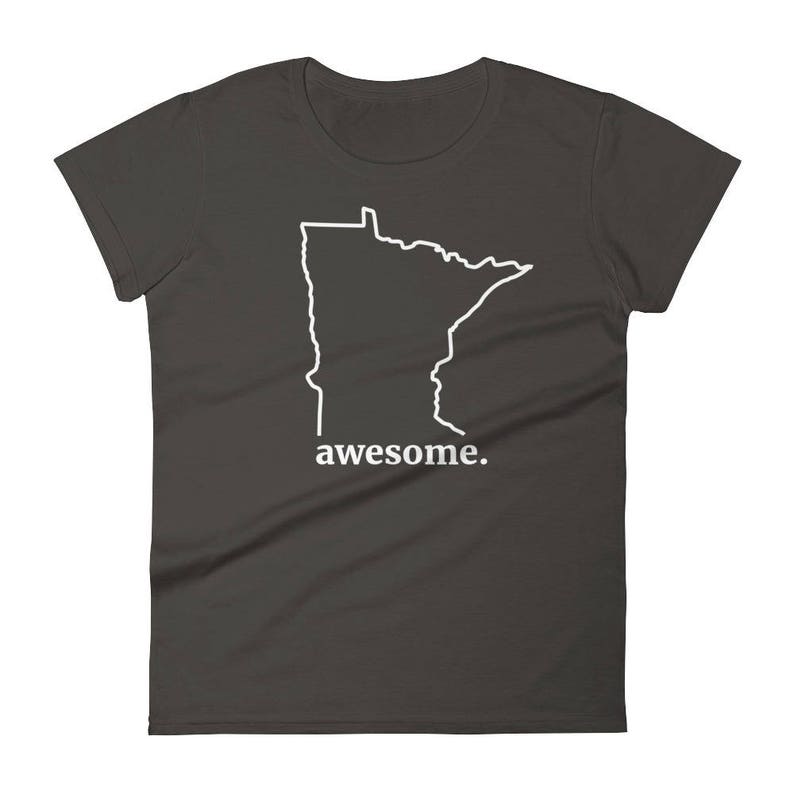 Minnesota Awesome Funny MN Home Novelty Gift Tees Women's Short Sleeve T-Shirt image 3