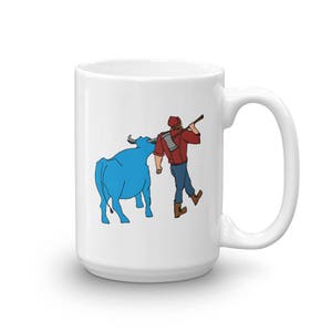 Paul Bunyan/Babe the Blue Ox Native Minnesota Coffee Mug image 3