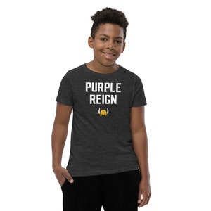 Purple Reign Minnesota Vikings Football Fan Skol Youth Short Sleeve T-Shirt