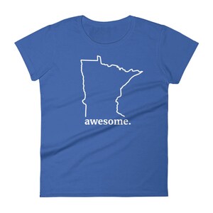 Minnesota Awesome Funny MN Home Novelty Gift Tees Women's Short Sleeve T-Shirt image 10