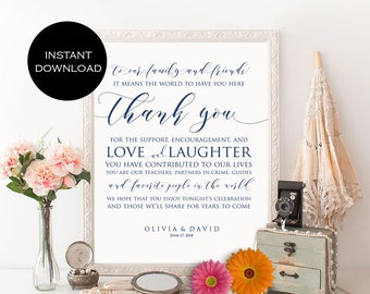gold wedding thank you printable template thank you card etsy