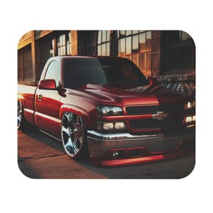 Rectangle Mouse Pad, Bagged 2004 Chevy Truck Design - Gaming Mat, Desk Accessory, Office Decor, Computer Mousepad, Gift for Car Enthusiasts