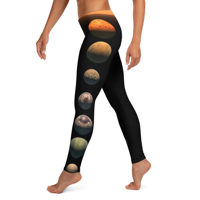 Planet Print Pattern Women Leggings