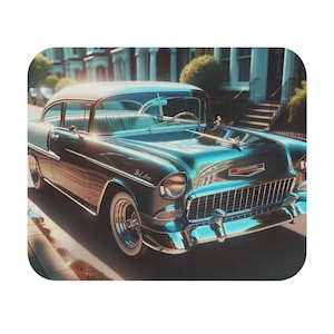 1955 Chevy Bel Air musmatta | Retro bil skrivbordsdekor