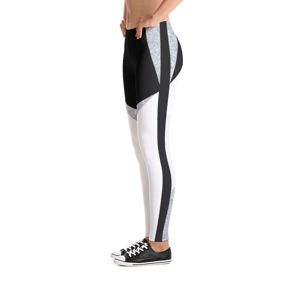 Silver Gray Dance Exercise Yoga Pants 