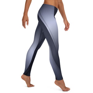 Geometric Yoga Leggings, Abstract Design, Fitness Apparel image 2